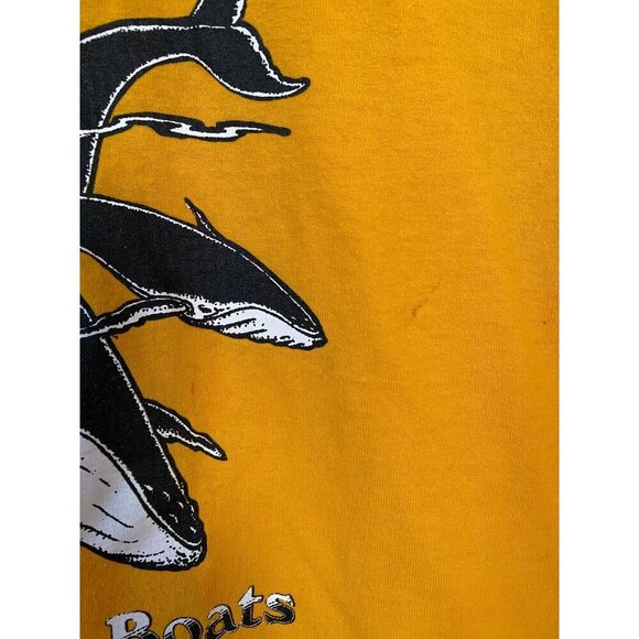 Vintage Whale Watch t-shirt Size Large Capt. John Boats in Plymouth, MA 90s Tour - Picture 6 of 11